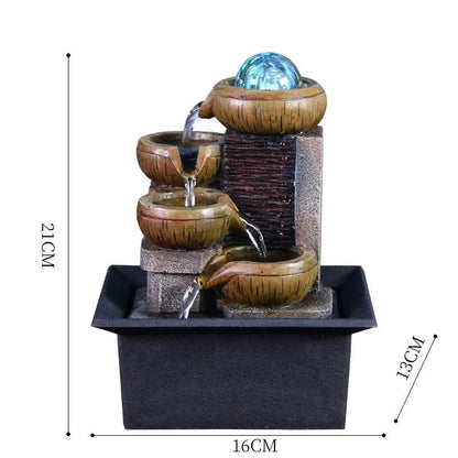 Portable Tabletop Water Fountain For Zen Relaxation And Home Decor 7