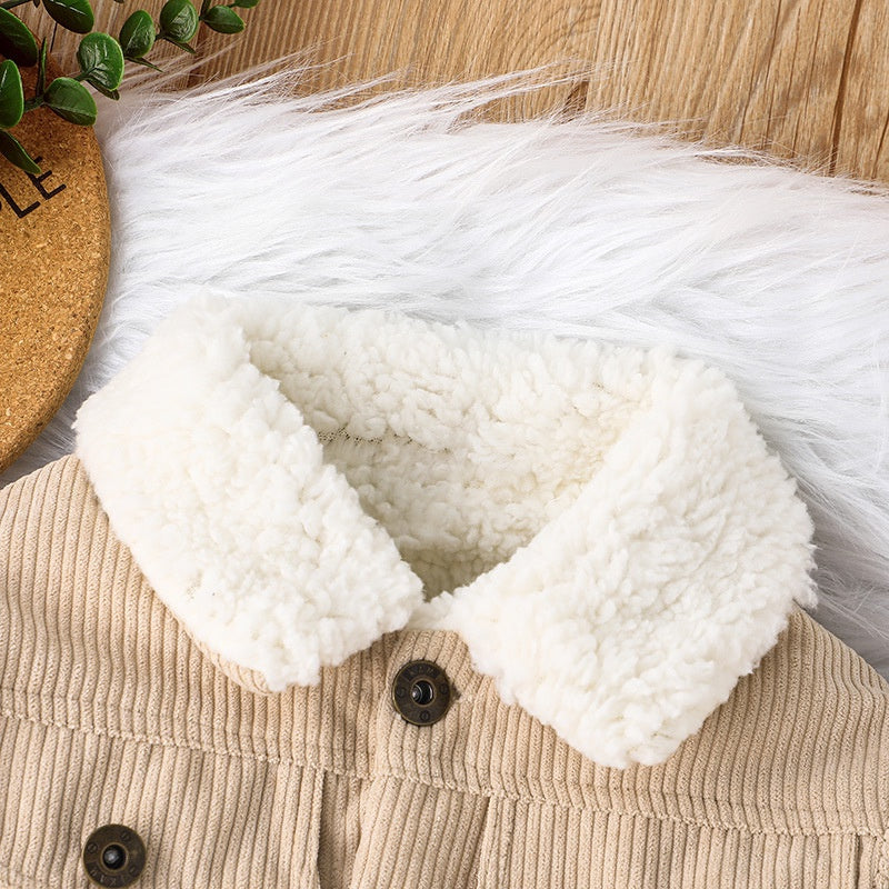 Warm Jacket Outwear For Newborn Baby Boy Casual Fashion Winter Cotton Coat With Long Sleeve Toddler 2