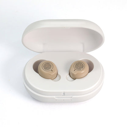Touch Control One Pair Rechargeable Hearing Aids, Mini Sound Amplifier for the Elderly & Seniors with Comfortable