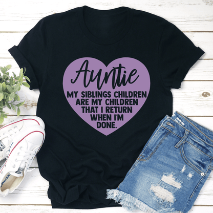 Auntie My Siblings Children Tee 2