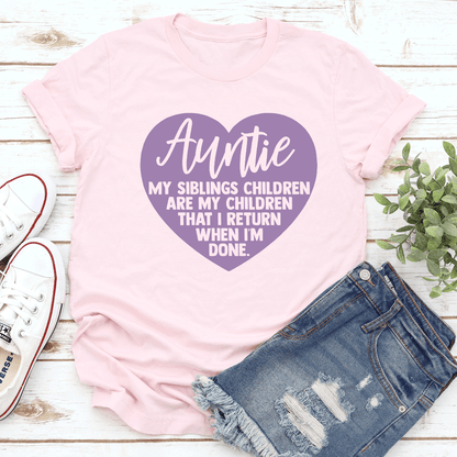 Auntie My Siblings Children Tee