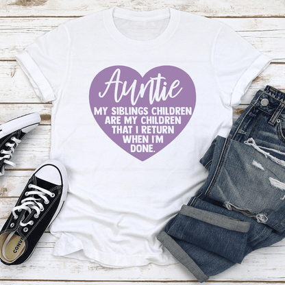 Auntie My Siblings Children Tee 3