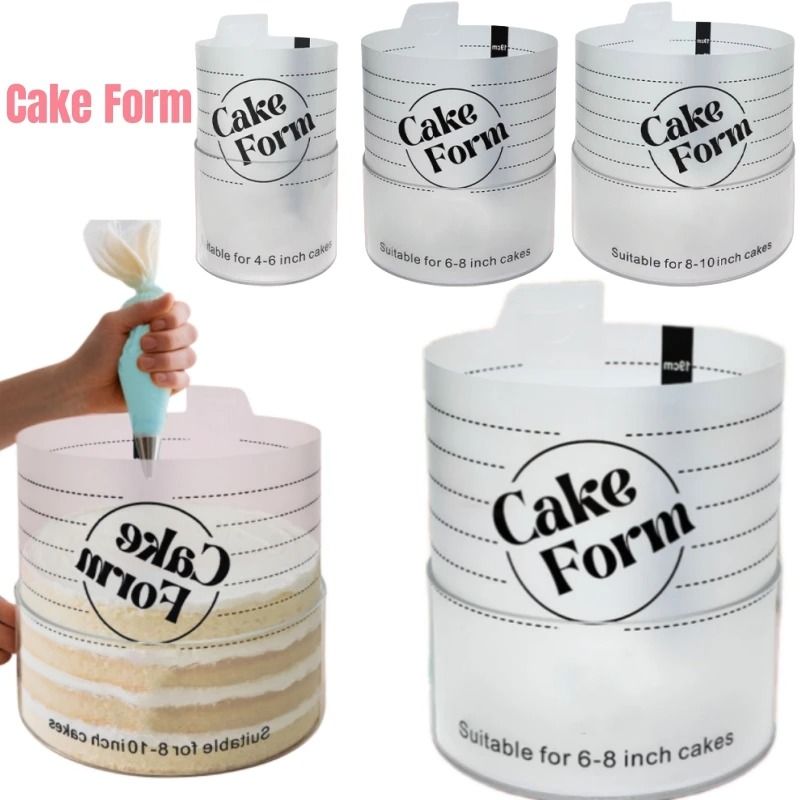 Adjustable Round Cake Ring Set for Baking and Mousse Cakes