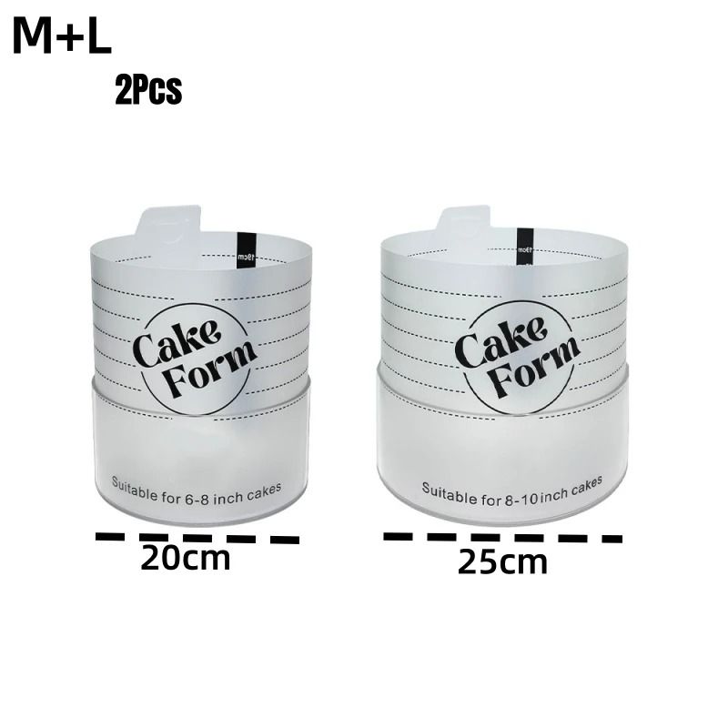 Adjustable Round Cake Ring Set For Baking And Mousse Cakes 10