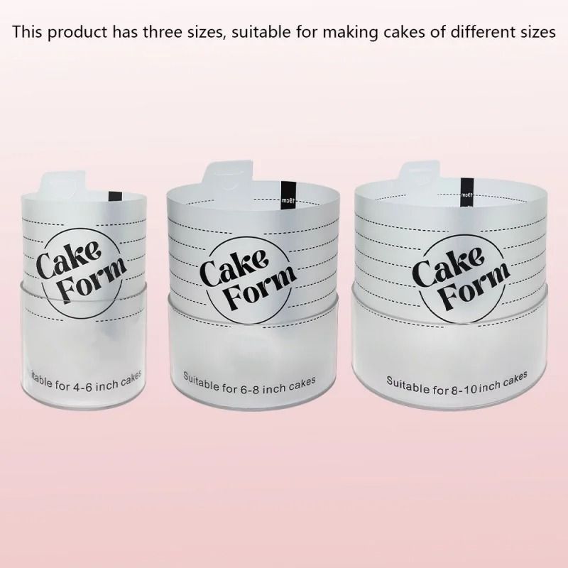 Adjustable Round Cake Ring Set For Baking And Mousse Cakes 4