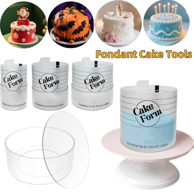 Adjustable Round Cake Ring Set For Baking And Mousse Cakes 5