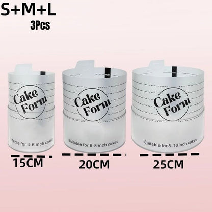 Adjustable Round Cake Ring Set For Baking And Mousse Cakes 12