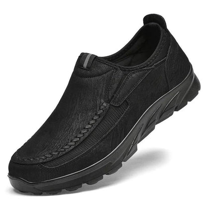 Mens Casual Handmade Loafers Comfortable Retro Breathable Flat Shoes 4