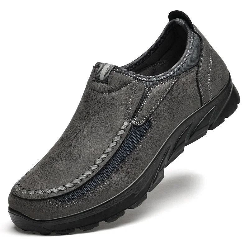 Mens Casual Handmade Loafers Comfortable Retro Breathable Flat Shoes 9