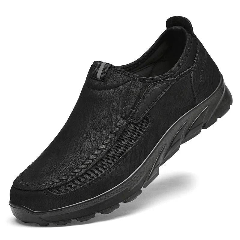 Mens Casual Handmade Loafers Comfortable Retro Breathable Flat Shoes 8