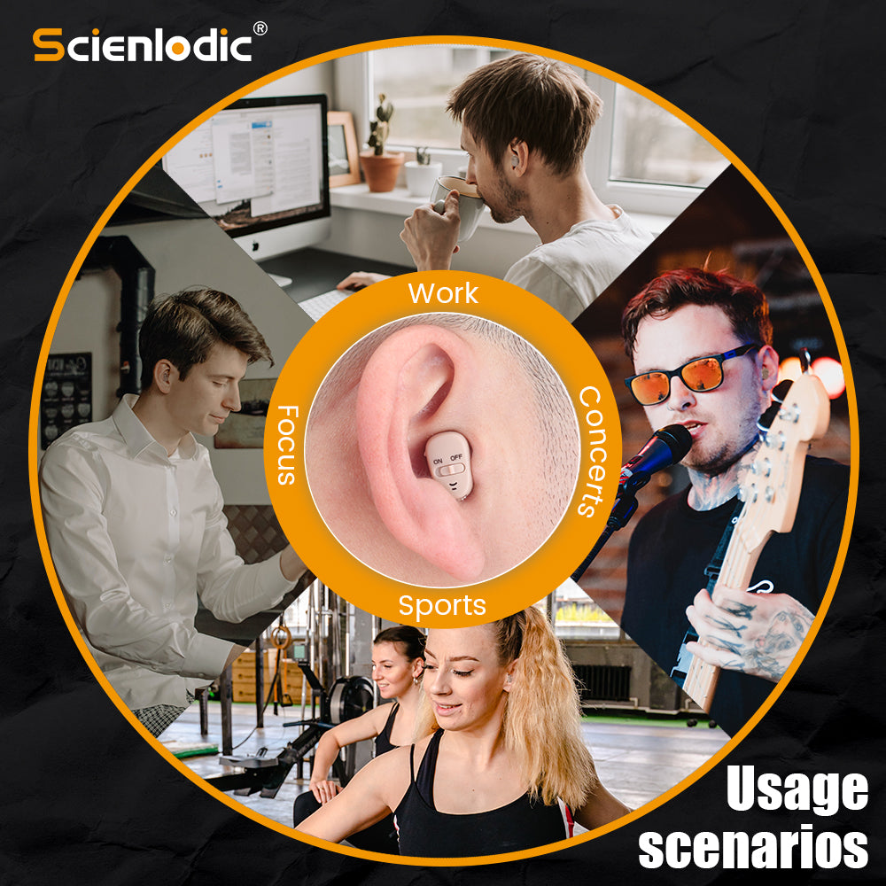 ITE Mini Digital Hearing Aid Ear For Deafness Invisible Hearing Aids For ElderlyAdults With Moderat 5