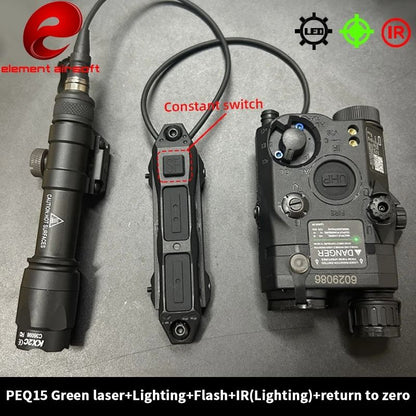 Tactical Flashlight And Laser Combo With Dual Control 19