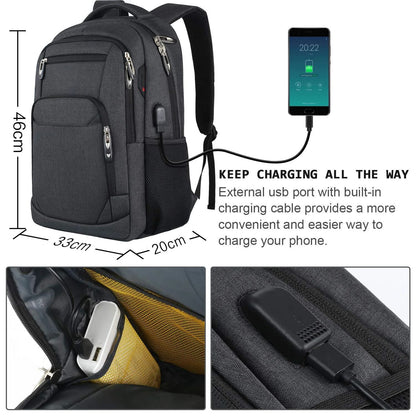 Men Travel Backpack Waterproof Large Capacity Laptop Camera Bag 3