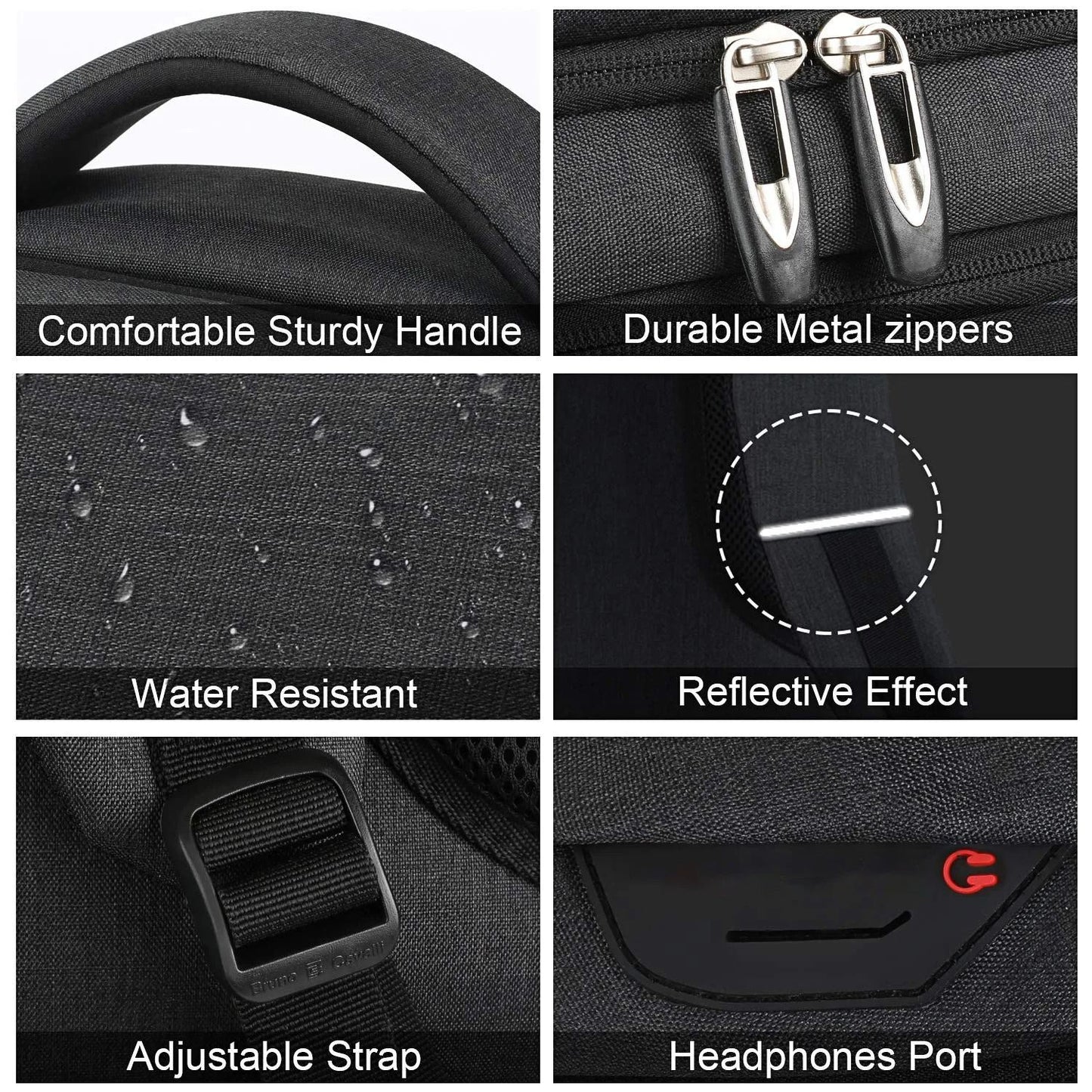 Men Travel Backpack Waterproof Large Capacity Laptop Camera Bag 4