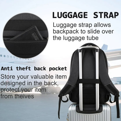 Men Travel Backpack Waterproof Large Capacity Laptop Camera Bag 6