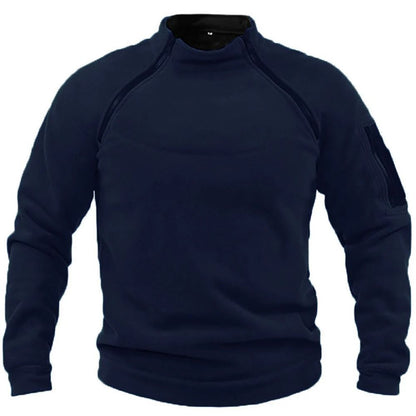 Men Tactical Outdoor Fleece Jacket Warm Windproof Thermal Hiking Pullover 2