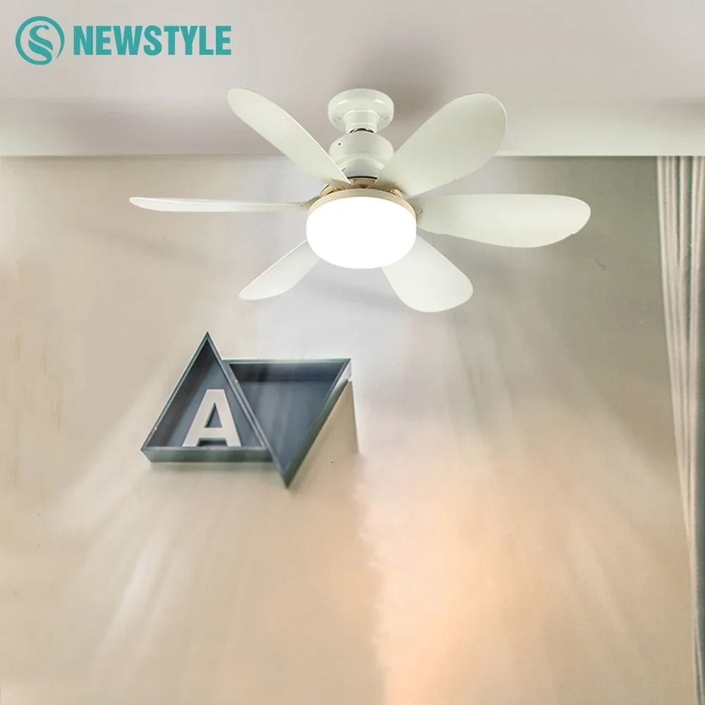 E27 Ceiling Fan Light With Remote Control And Adjustable LED Modes 1