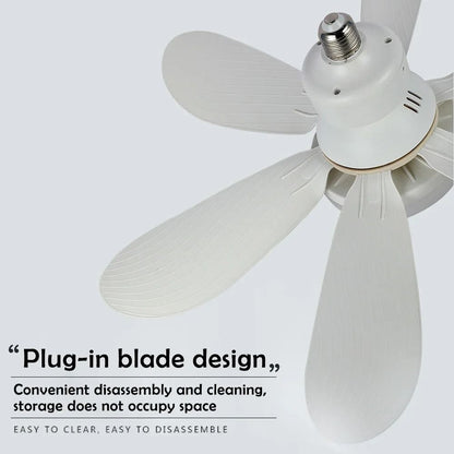 E27 Ceiling Fan Light With Remote Control And Adjustable LED Modes 2