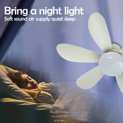 E27 Ceiling Fan Light With Remote Control And Adjustable LED Modes 3