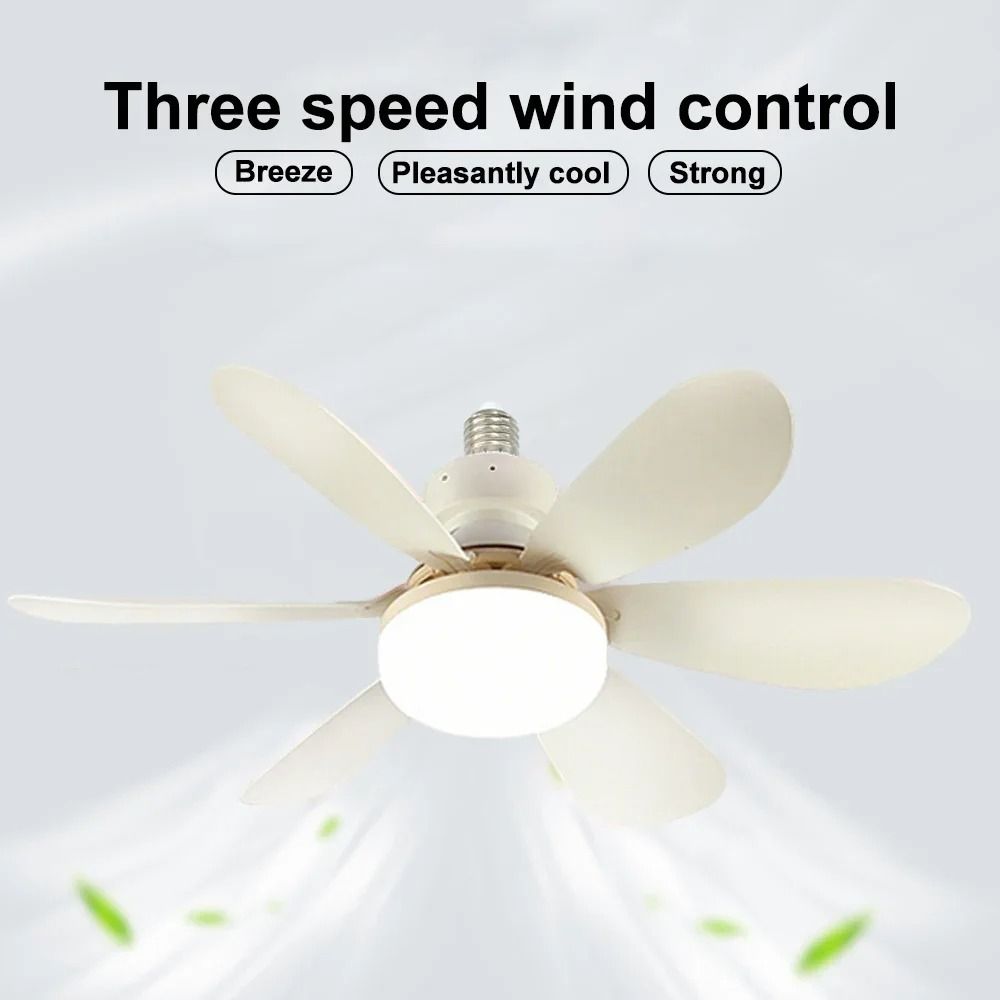 E27 Ceiling Fan Light With Remote Control And Adjustable LED Modes 6