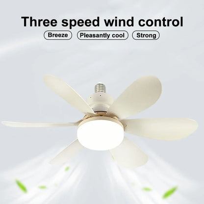 E27 Ceiling Fan Light With Remote Control And Adjustable LED Modes 6