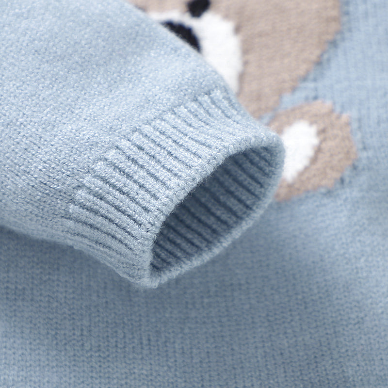 0-18m Baby Romper and Hat Set, Soft Knitted Newborn Boy Outwear, 2pcs Long Sleeve Playsuit Costume for Spring, Fall