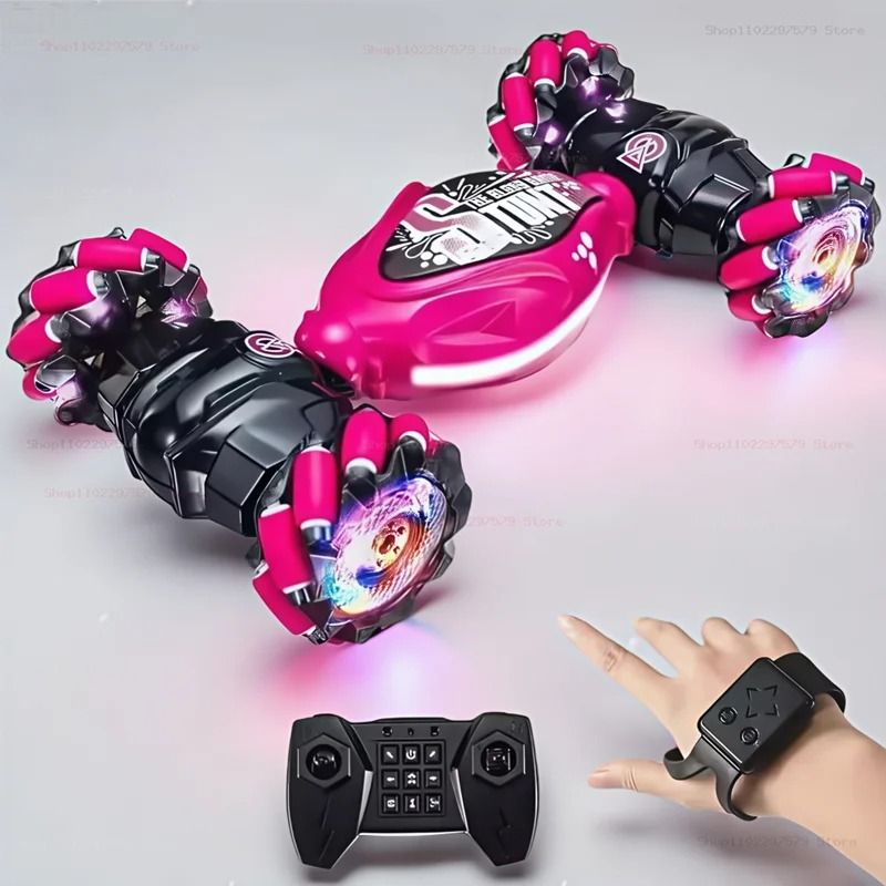 4WD Stunt Drift Car Remote Control Gesture Induction LED Twist Toy 11