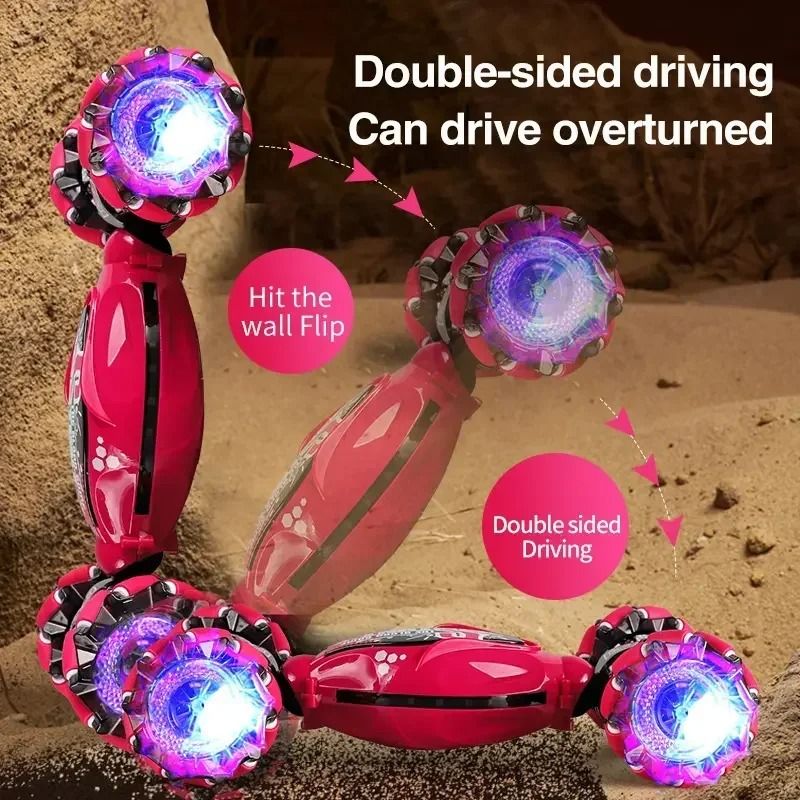 4WD Stunt Drift Car Remote Control Gesture Induction LED Twist Toy 2