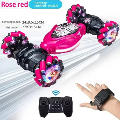 4WD Stunt Drift Car Remote Control Gesture Induction LED Twist Toy 8