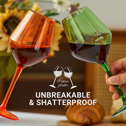 Unbreakable Tritan Wine Glass Set Dishwasher Safe And Reusable 3