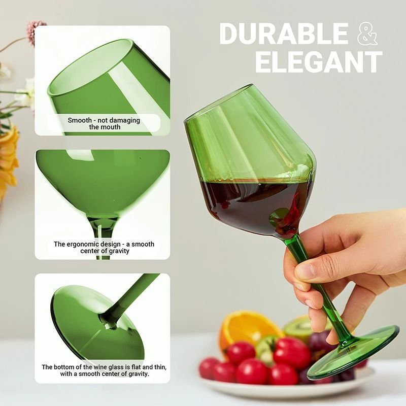Unbreakable Tritan Wine Glass Set Dishwasher Safe And Reusable 5
