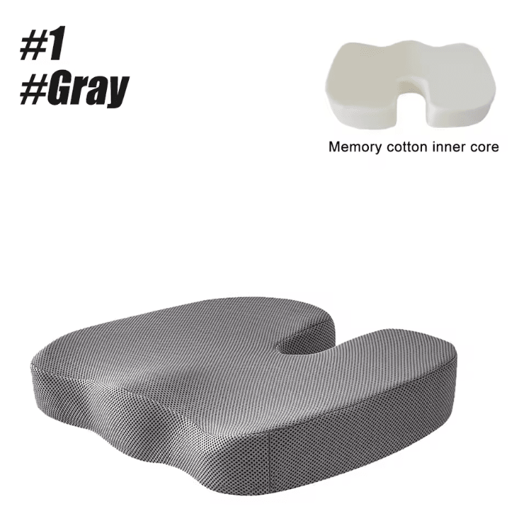 Memory Foam Coccyx Seat Cushion U Shaped Pillow For Office Chair And Car 6