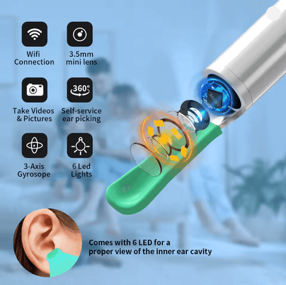 Wireless Ear Cleaner With Camera Rechargeable Otoscope Wax Removal Tool 1