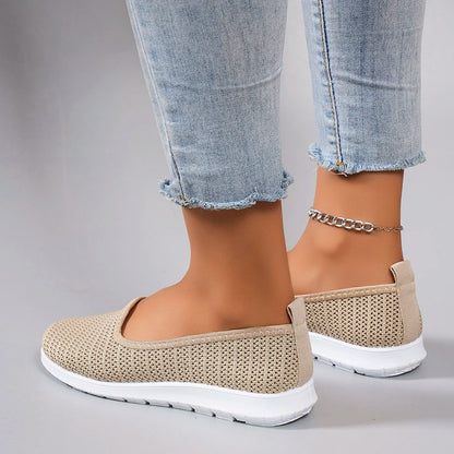 Lightweight Breathable Mesh Flat Shoes For Women Casual Style 4