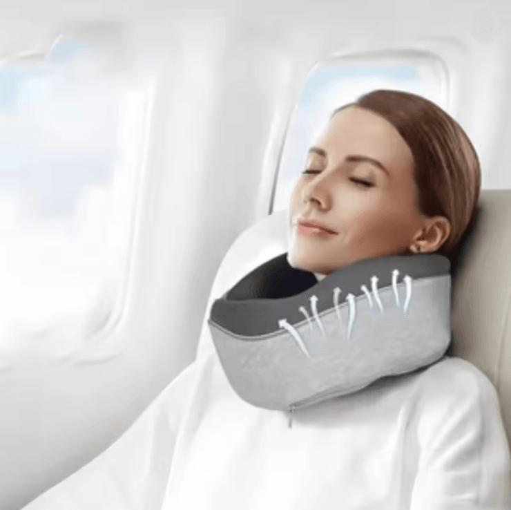 Memory Foam Travel Neck Pillow U Shaped Portable Car And Airplane Headrest Cushion 1