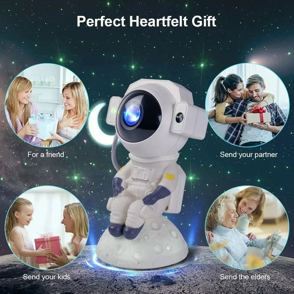 Astronaut Galaxy Projector With Bluetooth Speaker For Bedroom And Relaxation 3