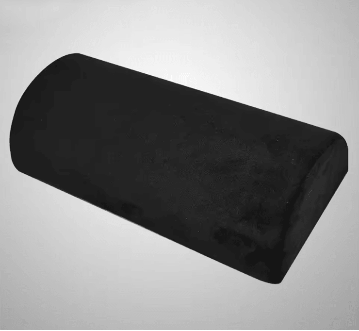 Half Moon Memory Foam Bolster Pillow For Legs Knees Back And Head Support 3