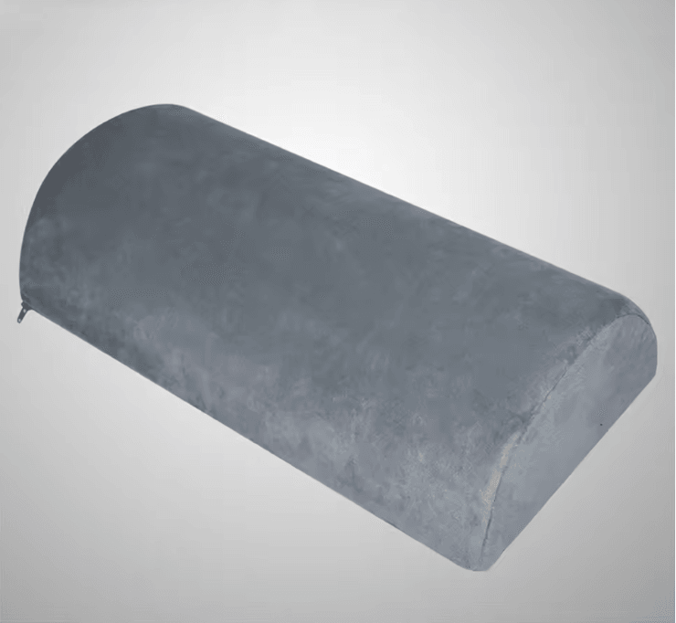 Half Moon Memory Foam Bolster Pillow For Legs Knees Back And Head Support 4