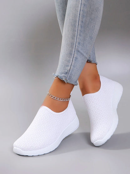 Women Summer Mesh Slip On Flats Lightweight Casual Walking Shoes 6