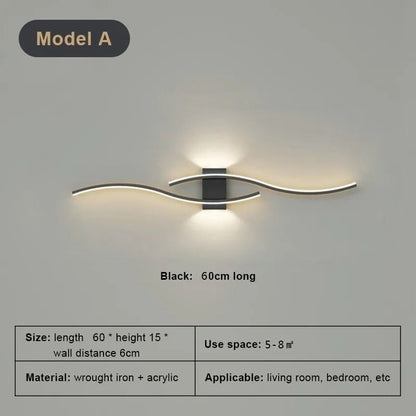 Modern Minimalist LED Wall Light Up And Down Indoor Lamp 7