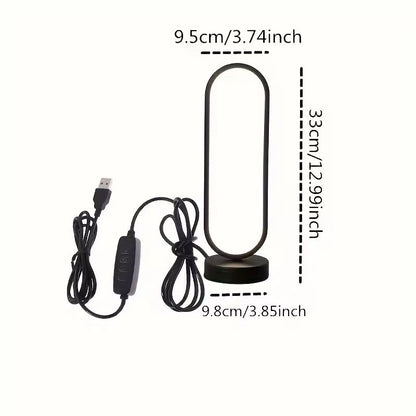 LED Bedside Lamp With Ring Design And Three Color Dimming For Bedroom And Living Room 5