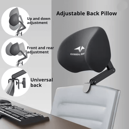 Ergonomic Office Chair with Adjustable Headrest and Lumbar Support Cushion