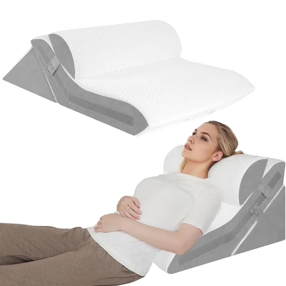 Adjustable Wedge Pillow Set for Sleeping and Back Support