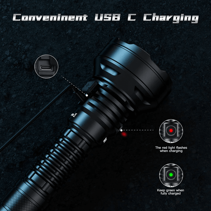 Wurkkos TD01 Rechargeable Tactical Flashlight With 2200 Lumen Output And Long Range Beam 2