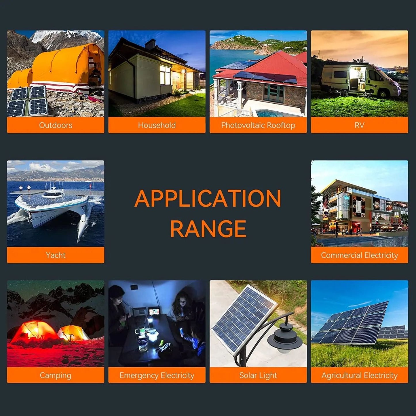 MPPT 80A Solar Charger And 3000W Hybrid Inverter With LCD Display 2