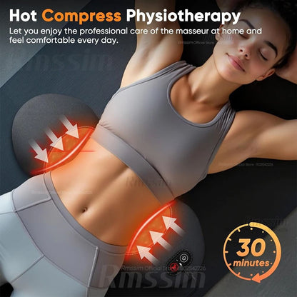 Electric Lumbar Support Pillow With Heat And Vibration Therapy 3