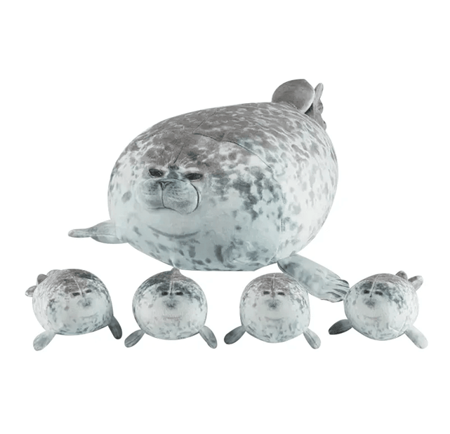 Mother And Son Seal Plush Toy Set 40 Cm 5Piece Plush Seal Family 2