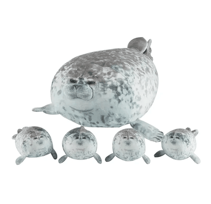 Mother And Son Seal Plush Toy Set 40 Cm 5Piece Plush Seal Family 2