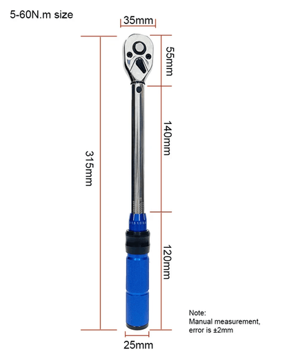 Professional 3 8 Torque Wrench Set 5 60Nm Adjustable Spanner For Bikes And Automotive Repair 2