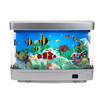 Tropical Fish Tank Lamp Virtual Ocean Night Light Aquarium Decor For Kids And Home 3